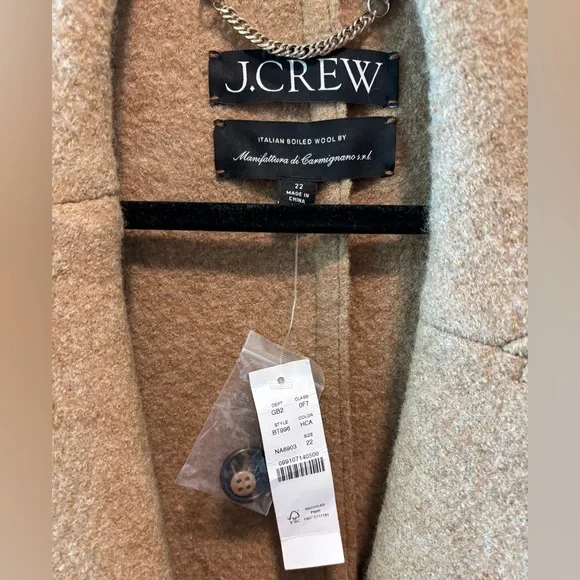 J.Crew Wool Trench Coat - Picture 6 of 7